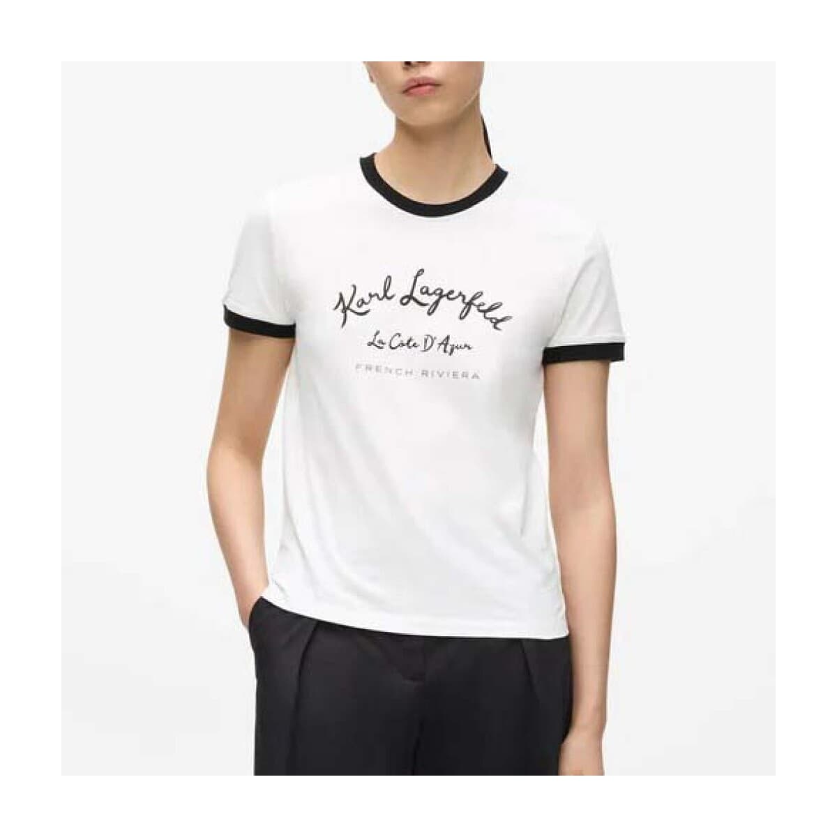T-shirt με κοντά μανίκια Karl Lagerfeld Camisetas Mujer Modèle B2w17021