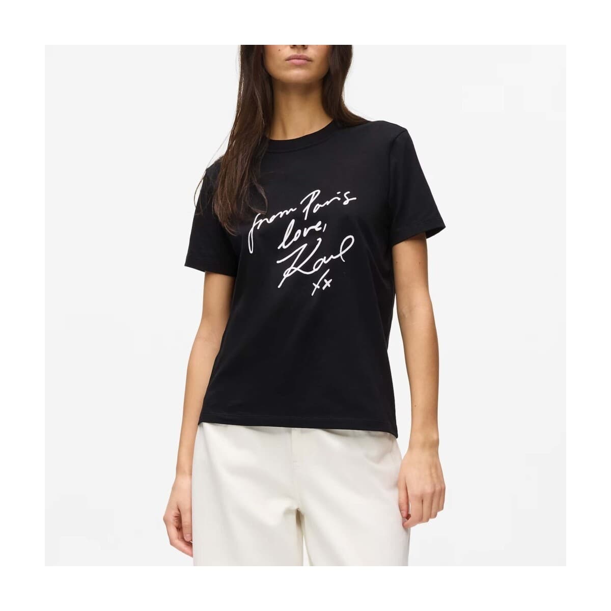 Women's T-Shirts Karl Lagerfeld Black