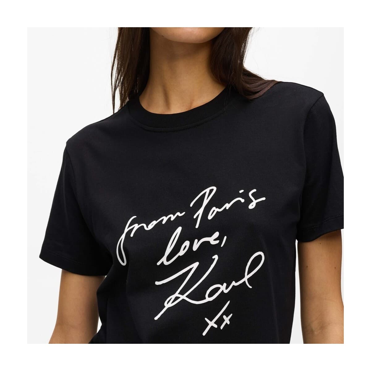 Women's T-Shirts Karl Lagerfeld Black