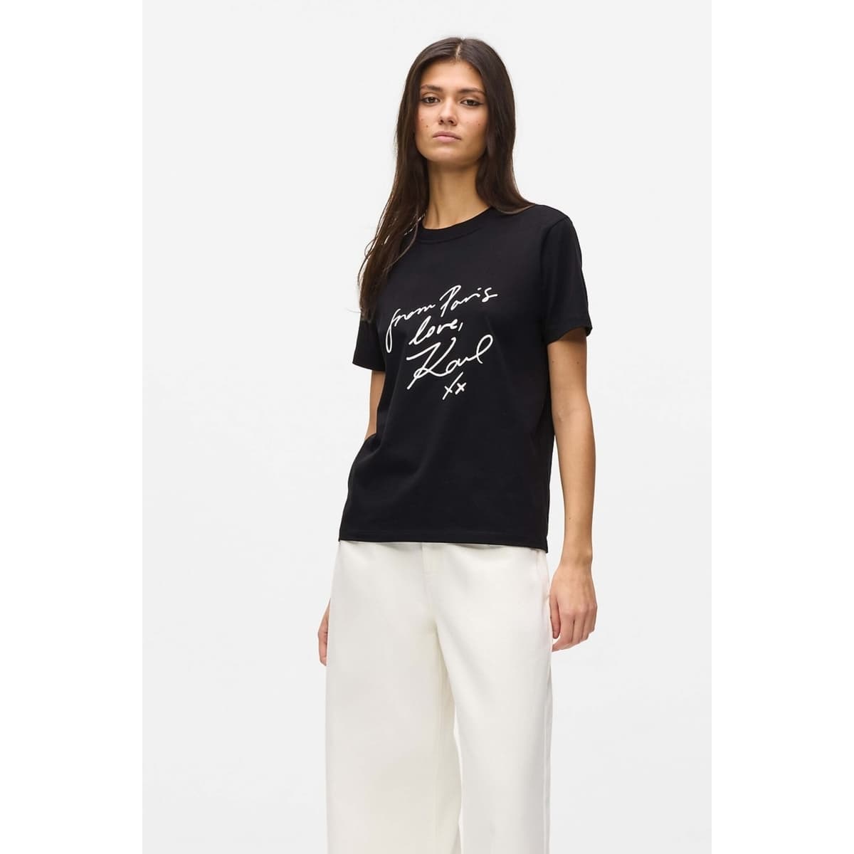 Women's T-Shirts Karl Lagerfeld Black