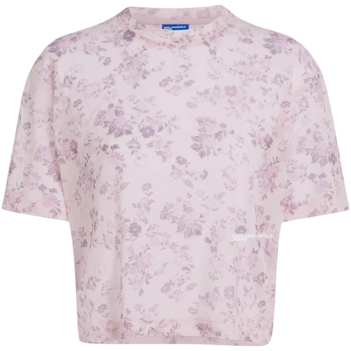 T-shirt με κοντά μανίκια Karl Lagerfeld KLJ Mesh Aop Tee B2W17089