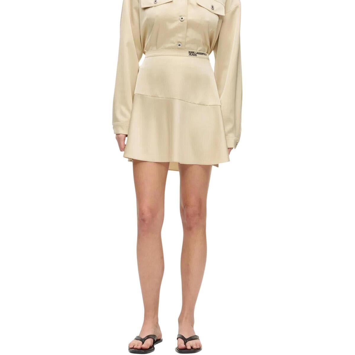 Women's Skirts Karl Lagerfeld Beige