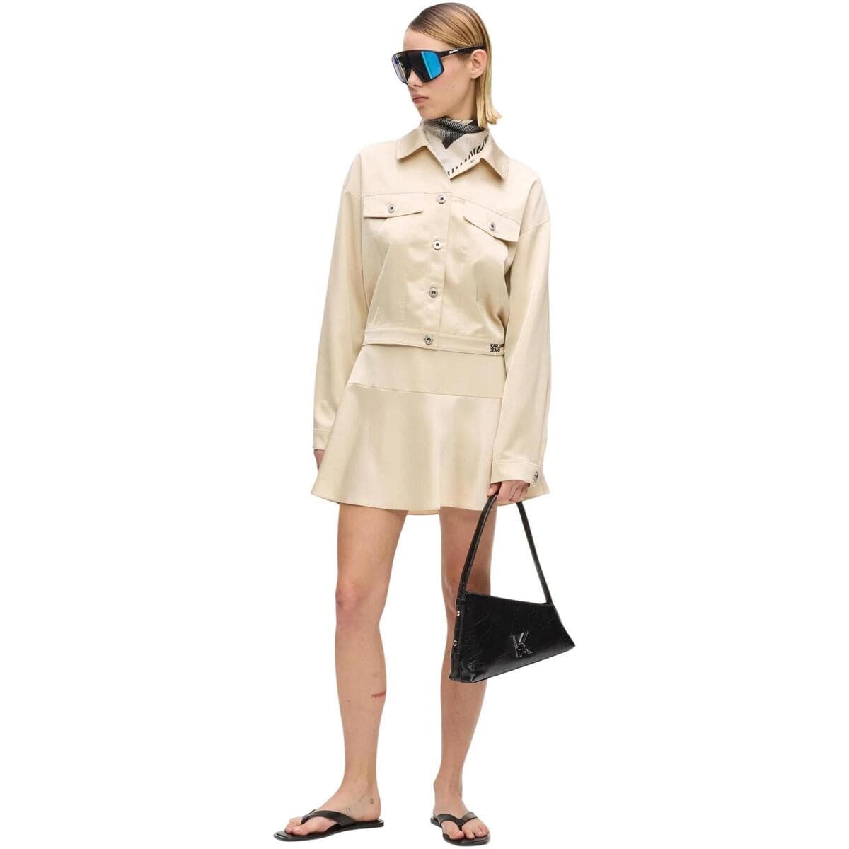 Women's Skirts Karl Lagerfeld Beige