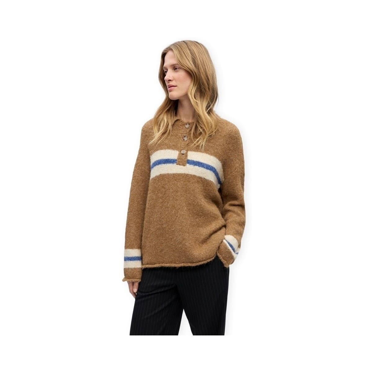 Πουλόβερ Object Galia Knit - Tannin
