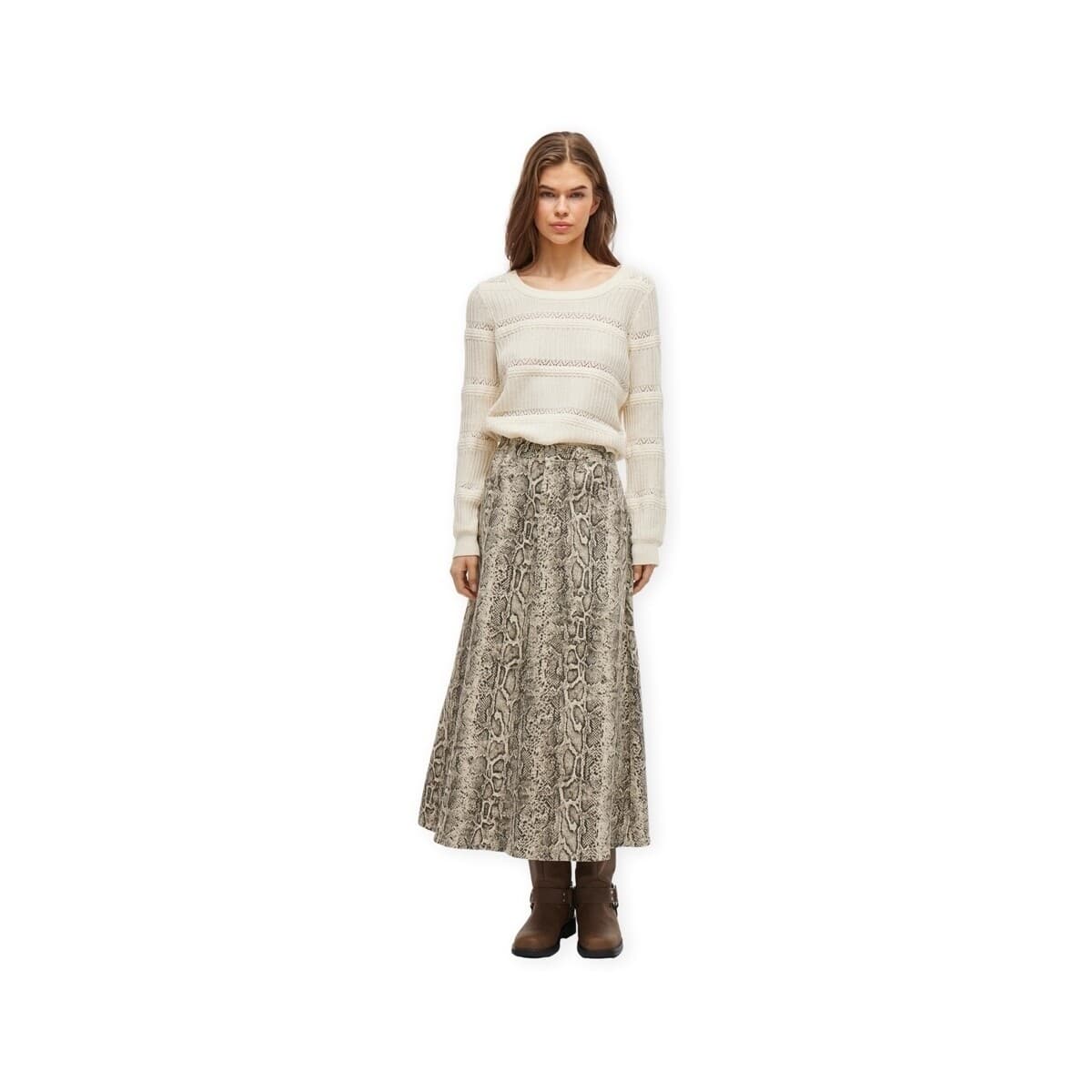 Women's Skirts Vila Beige