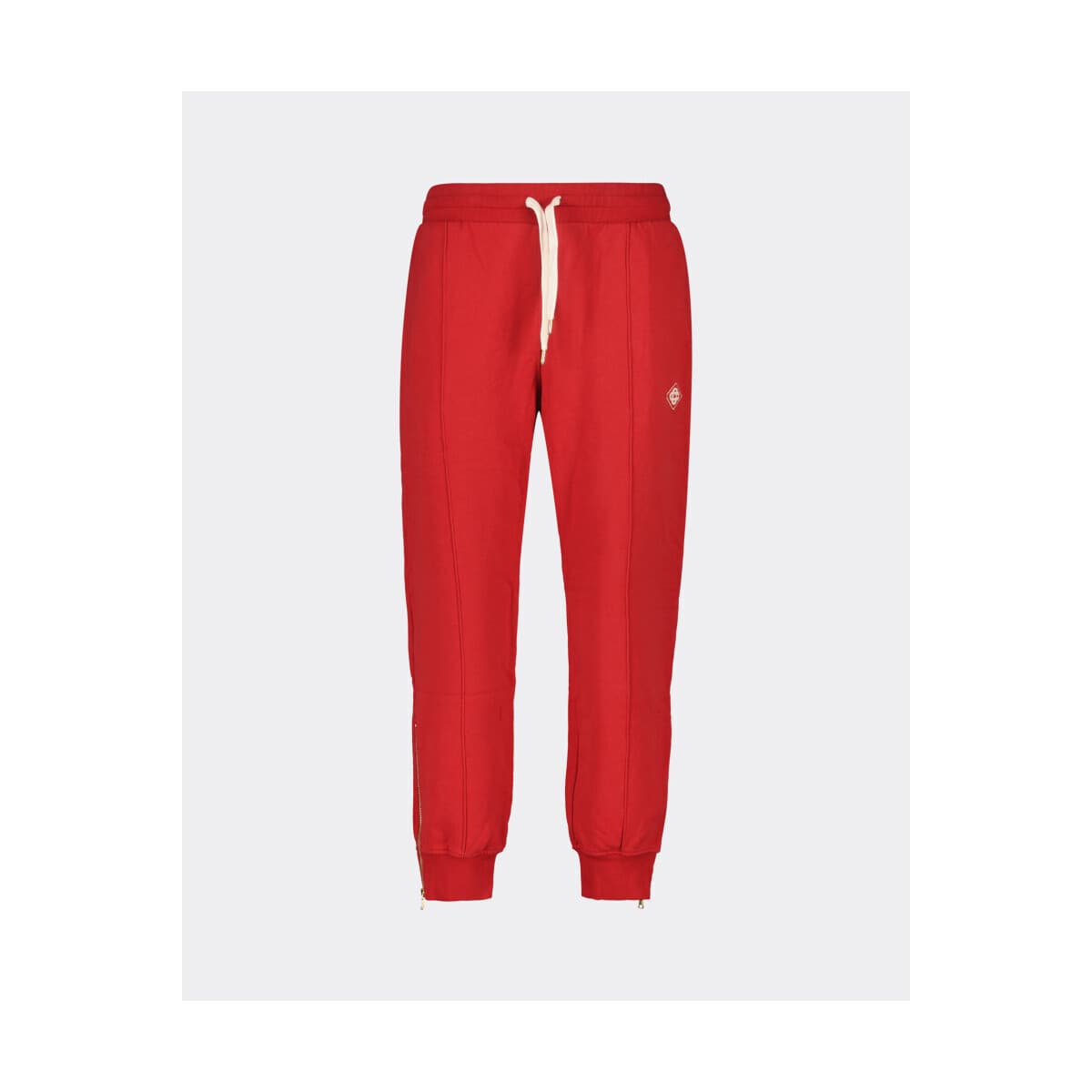 Φόρμες Casablanca RED LOOPBACK ZIP HEM SWEATPANTS DIAMOND LOGO