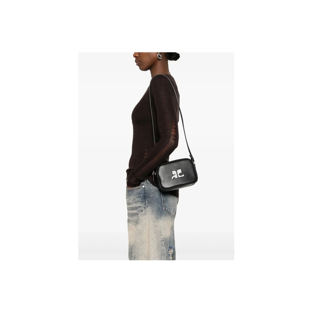 Women's Shoulder Bags Courreges Black