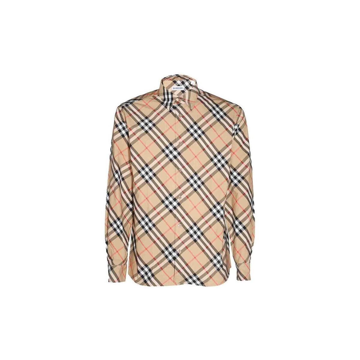 Πουκάμισο με μακριά μανίκια Burberry SHIRT 8087634 1007 BEIGE