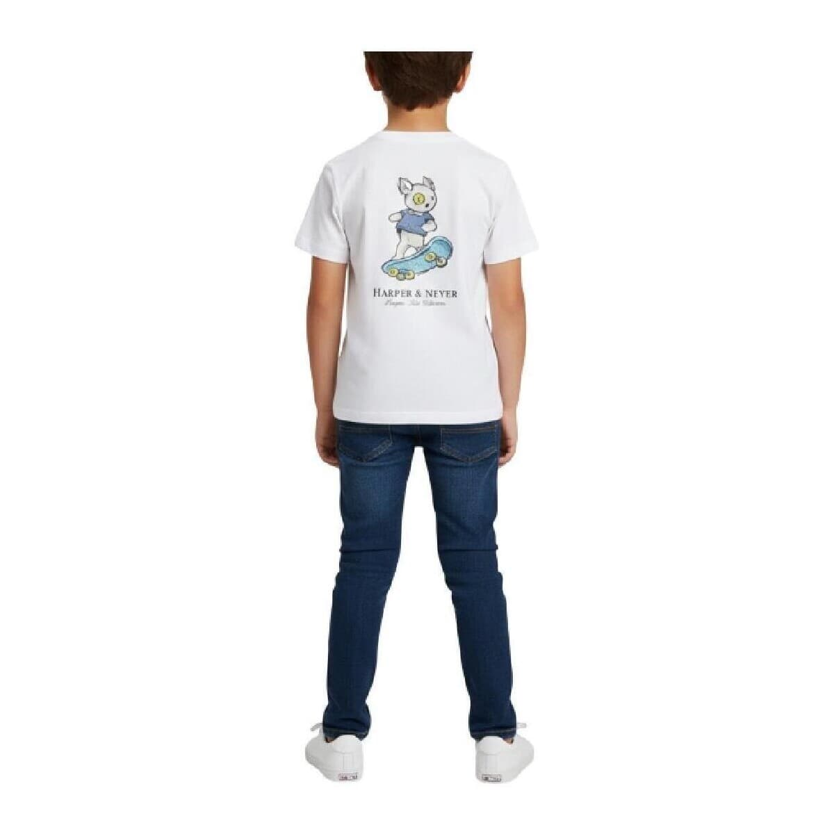 Boys' T-Shirts Harper And Neyer White