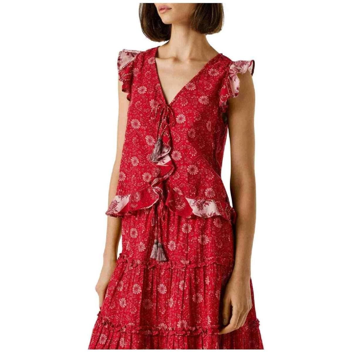 Women's T-Shirts Pepe Jeans Red