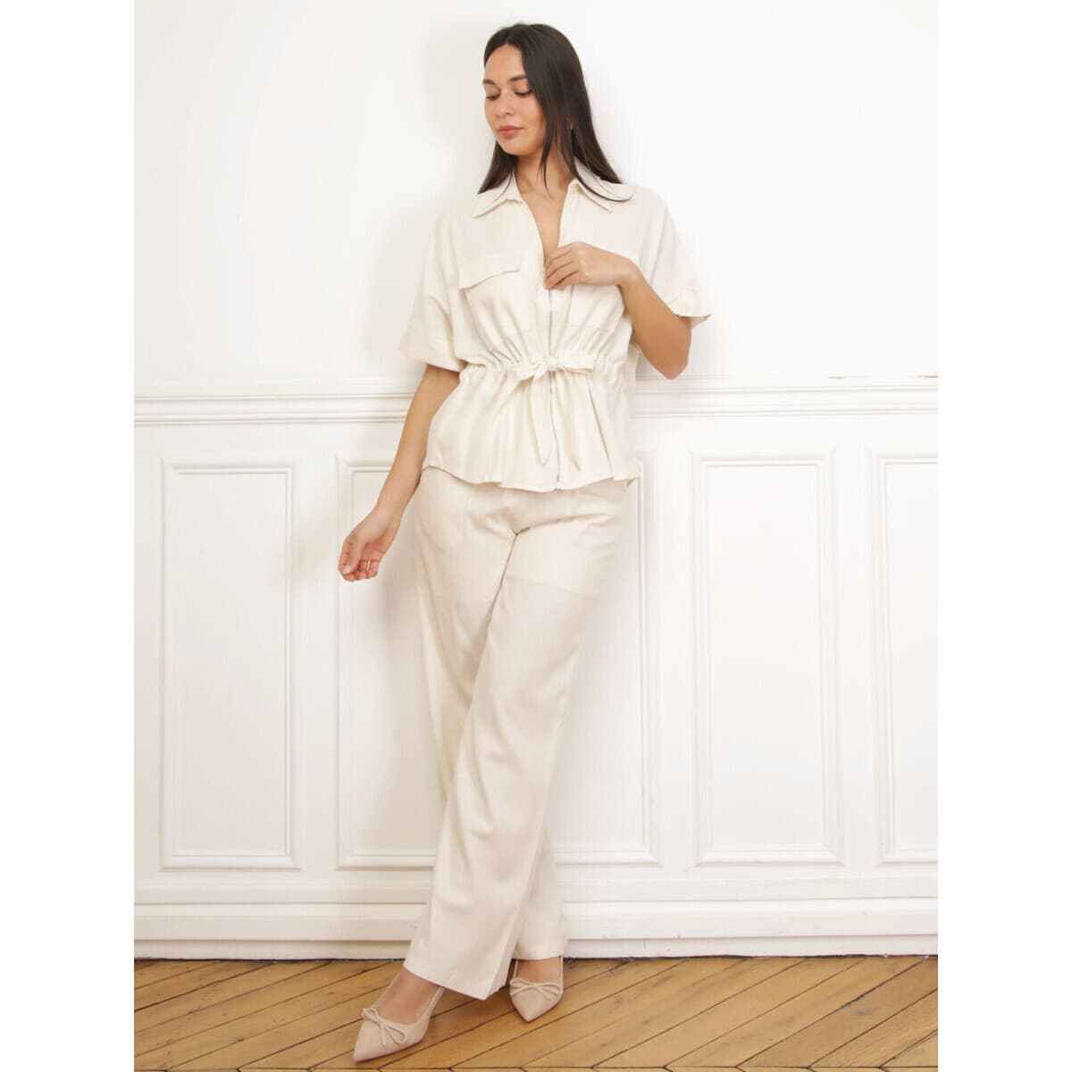 Women's T-Shirts La Modeuse Beige