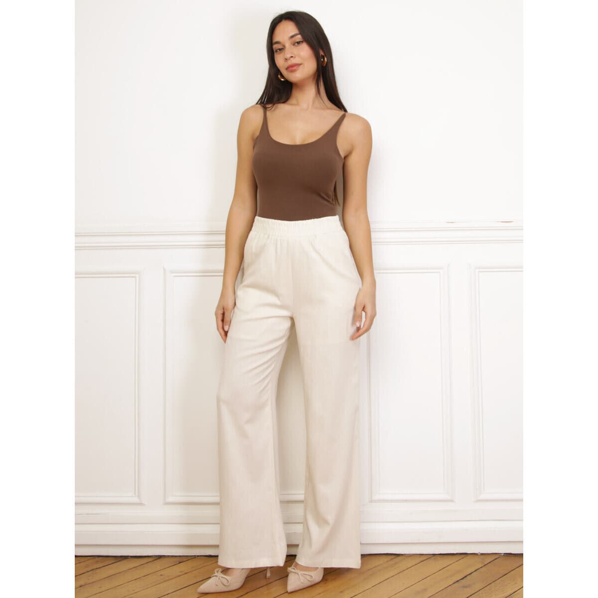 Women's Pants La Modeuse Beige