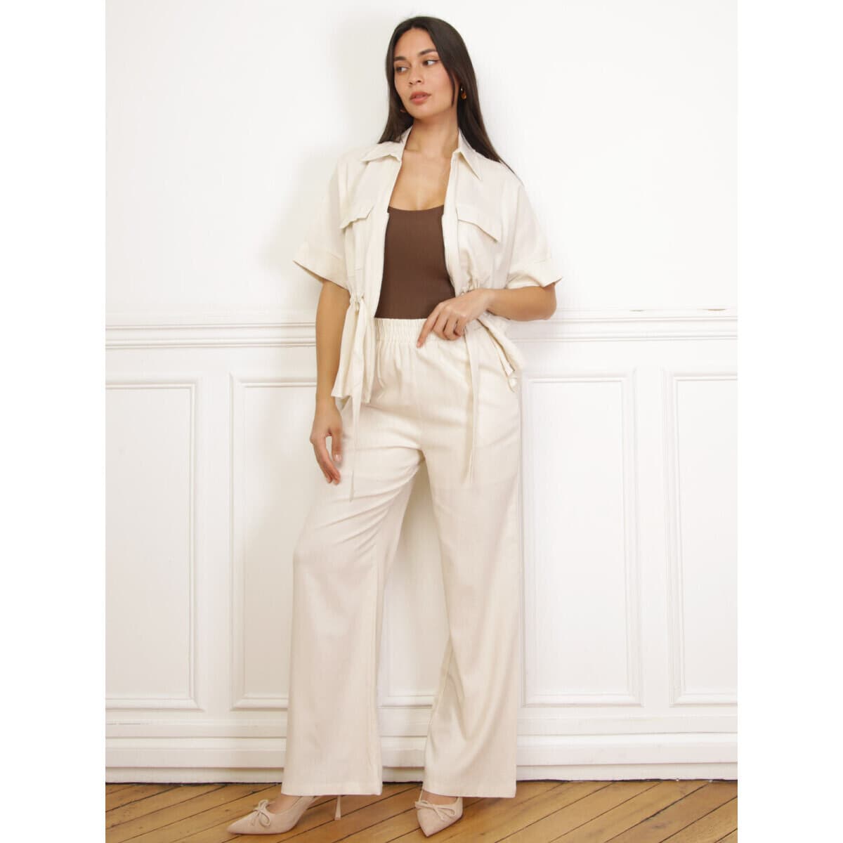 Women's Pants La Modeuse Beige