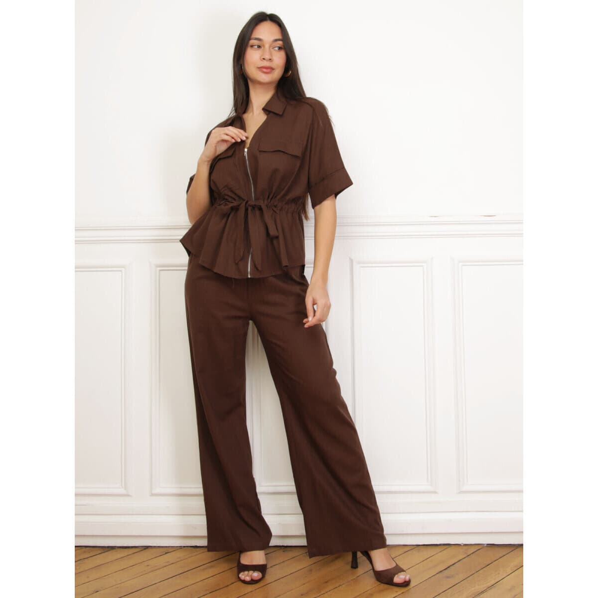 Women's Pants La Modeuse Brown