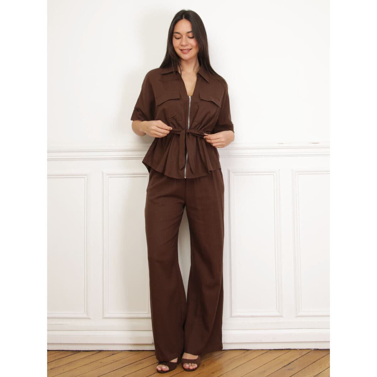 Women's Pants La Modeuse Brown
