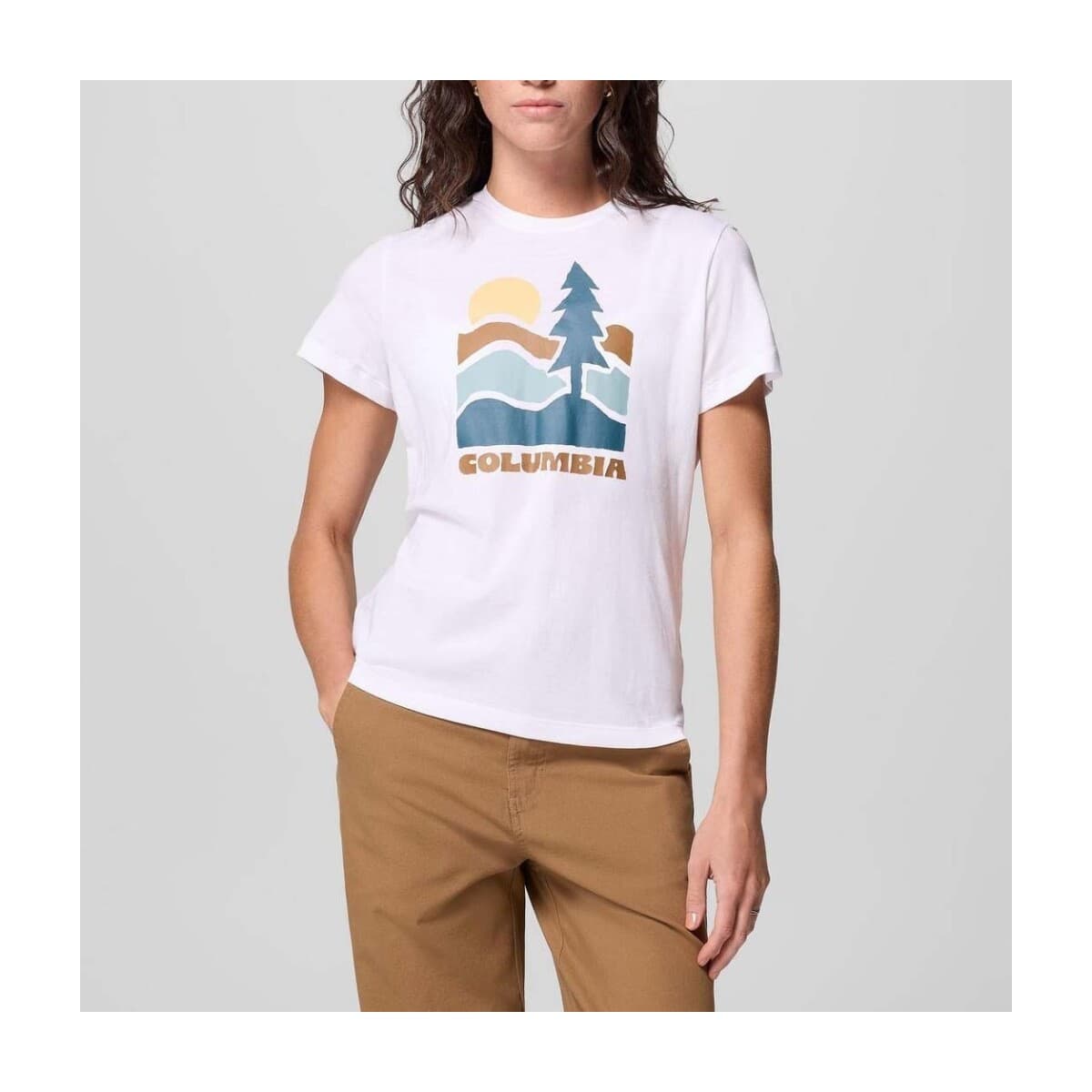 Women's T-Shirts Columbia White