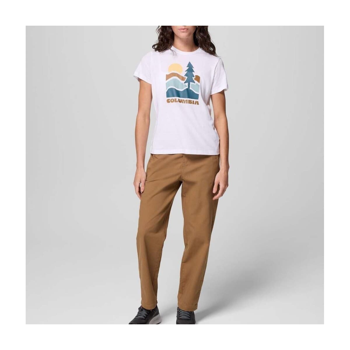 Women's T-Shirts Columbia White