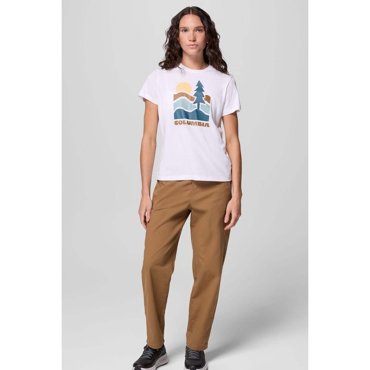 Women's T-Shirts Columbia White