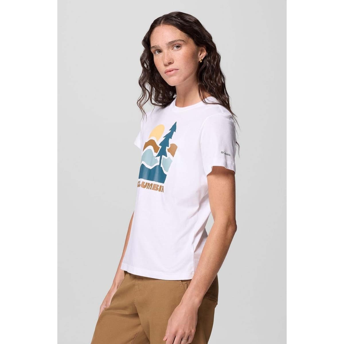 Women's T-Shirts Columbia White