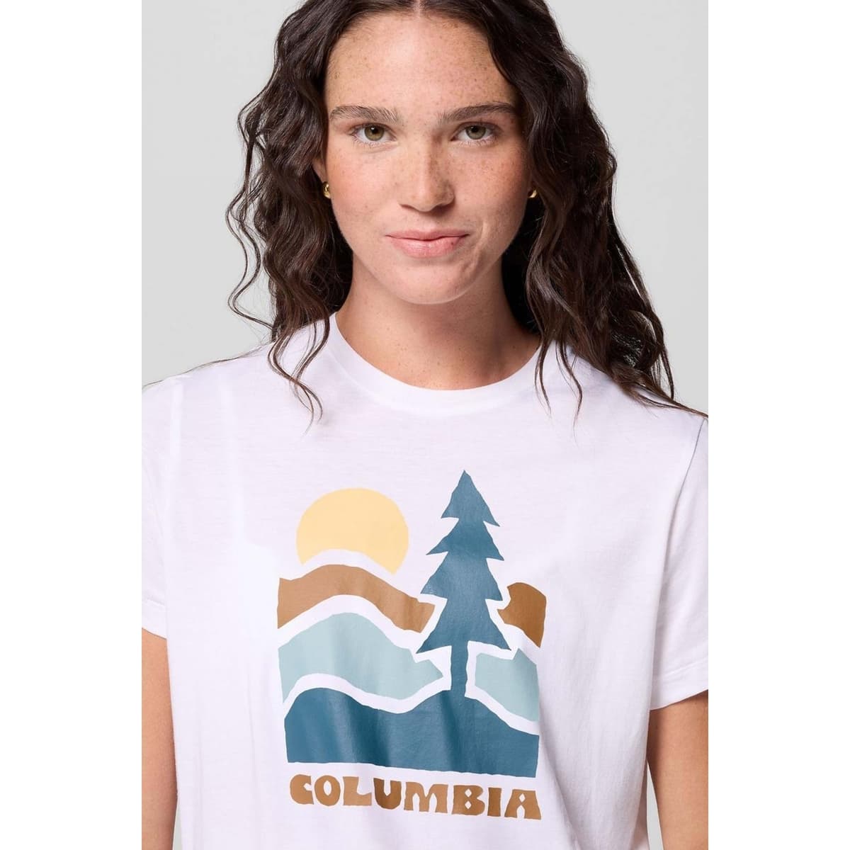 Women's T-Shirts Columbia White