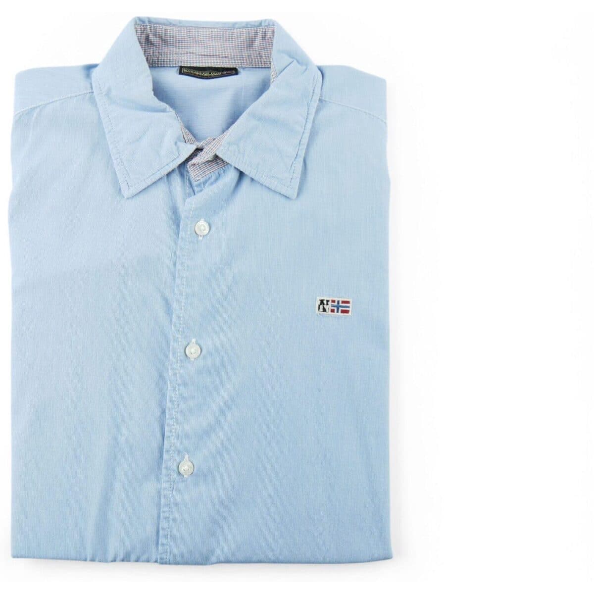 Men's Shirts Napapijri Blue