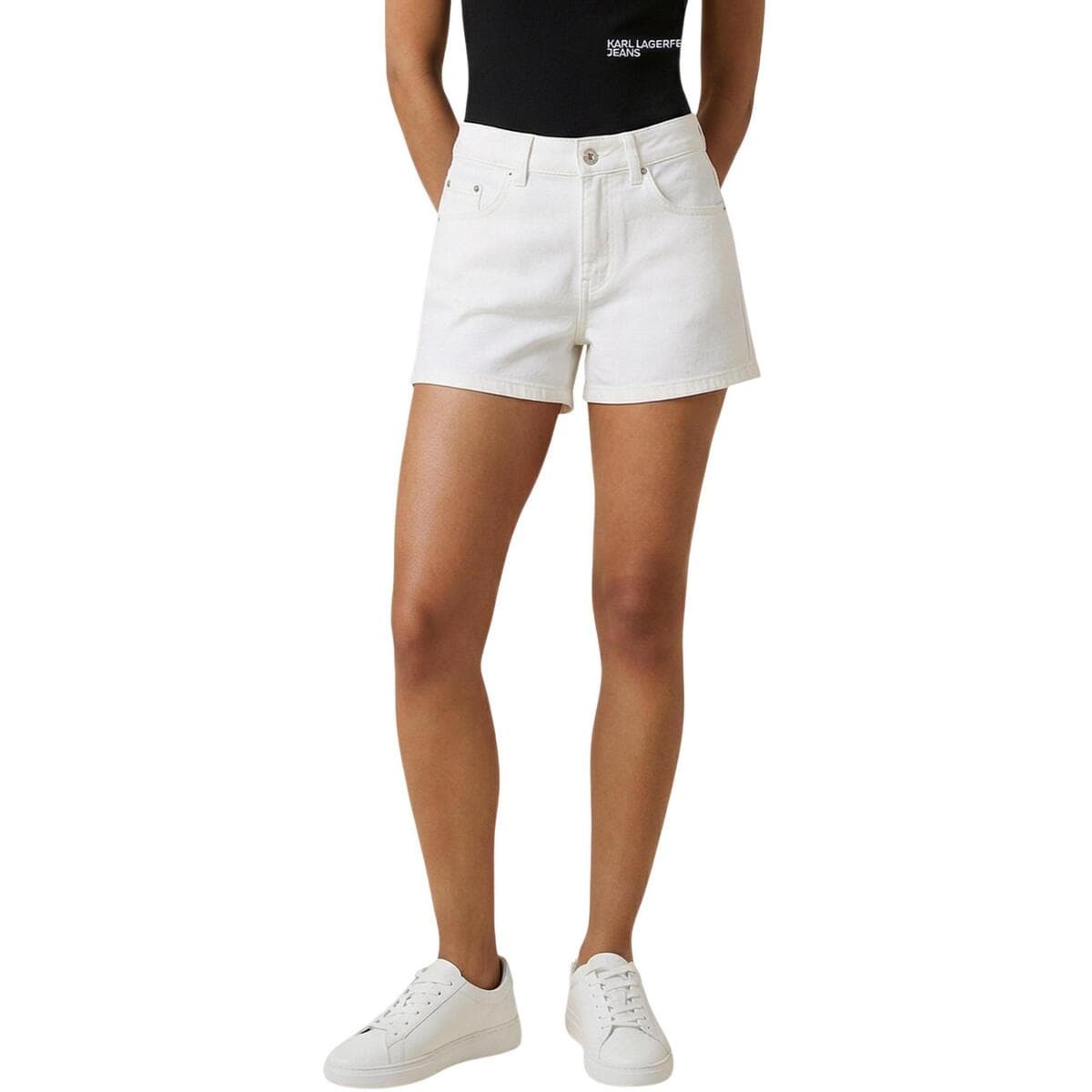 Women's Shorts Karl Lagerfeld White