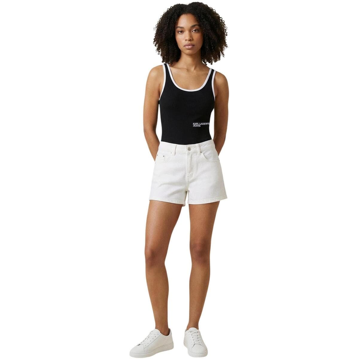 Women's Shorts Karl Lagerfeld White