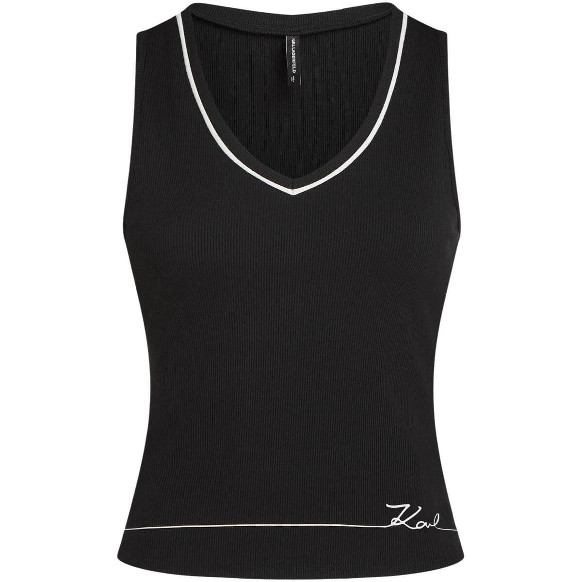 Women's Sleeveless Tops Karl Lagerfeld Black