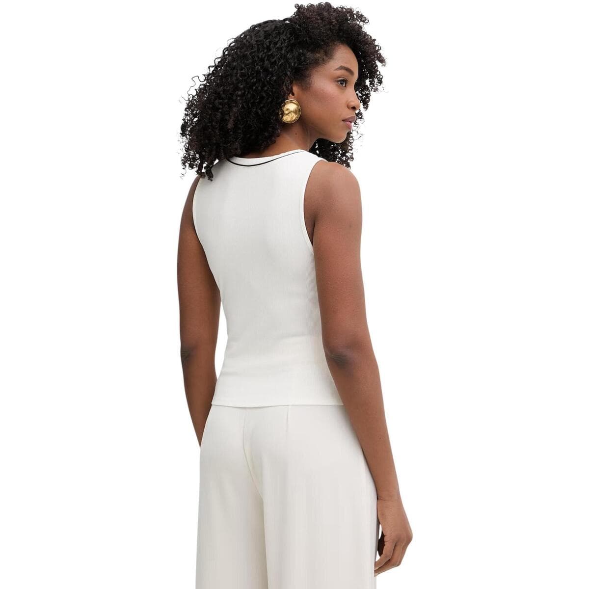 Women's Sleeveless Tops Karl Lagerfeld White