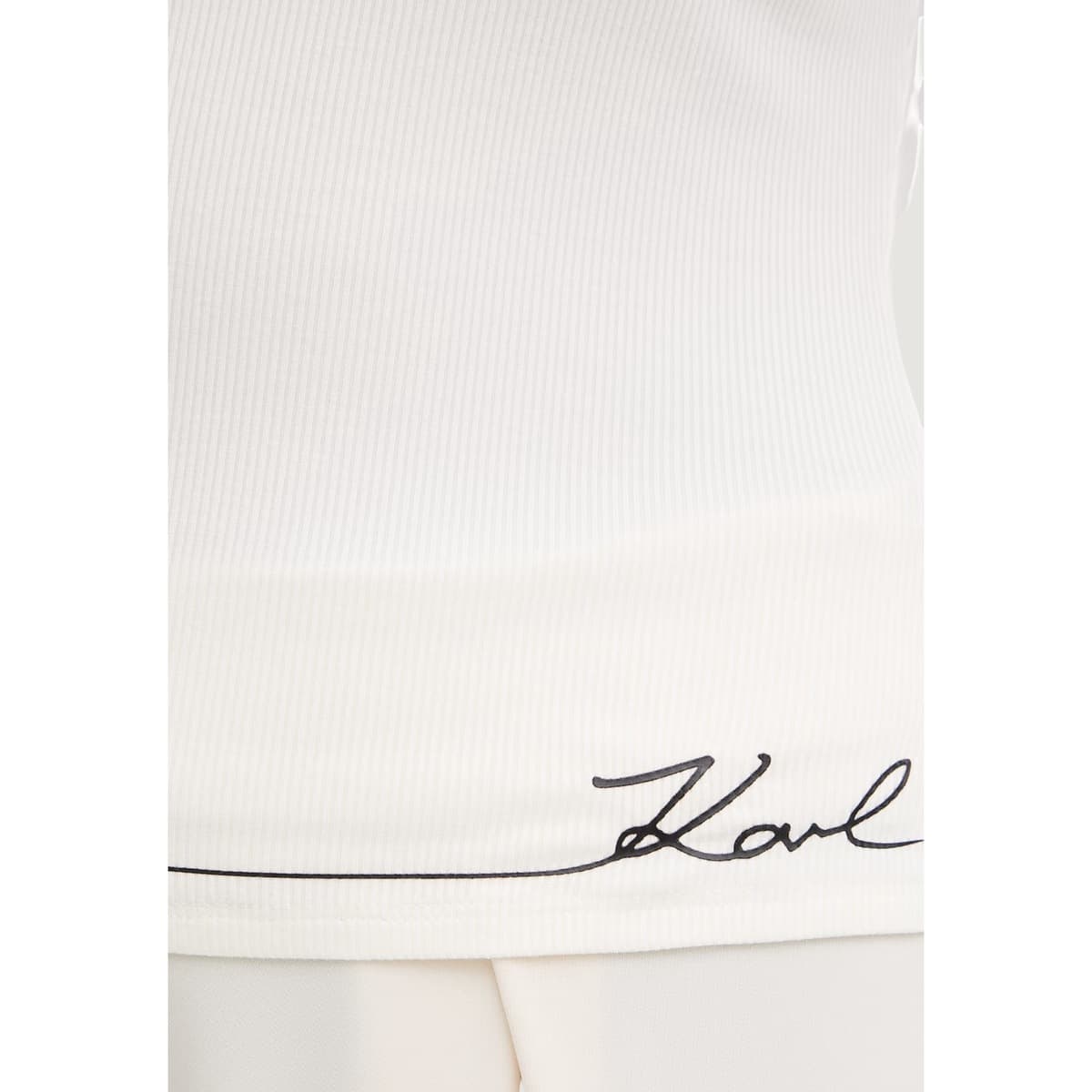 Women's Sleeveless Tops Karl Lagerfeld White