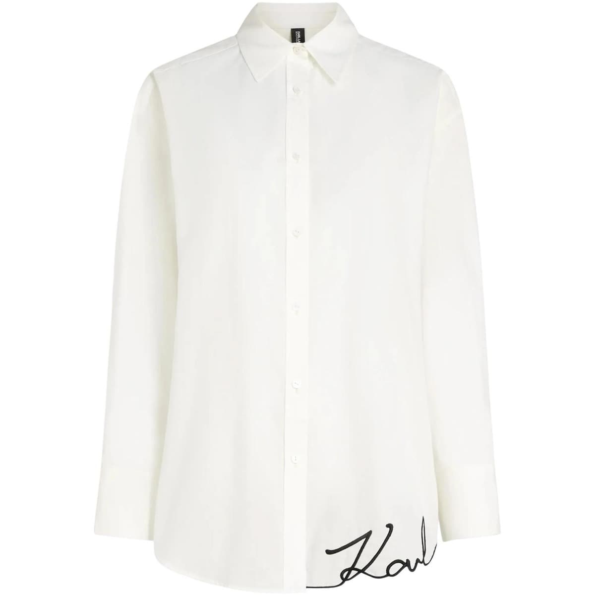 Πουκάμισα Karl Lagerfeld OVERSIZED BEACHSHIRT B2W46034