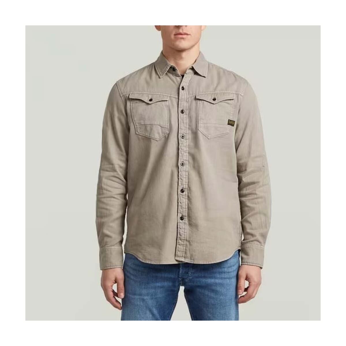 Men's Shirts G-Star Raw Beige