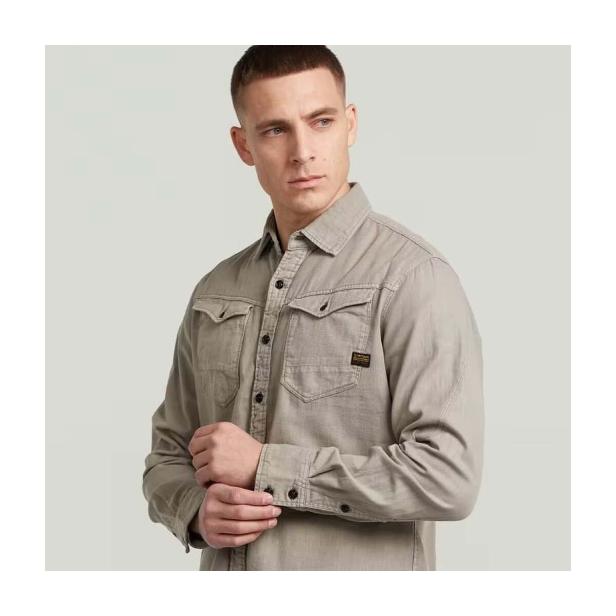 Men's Shirts G-Star Raw Beige