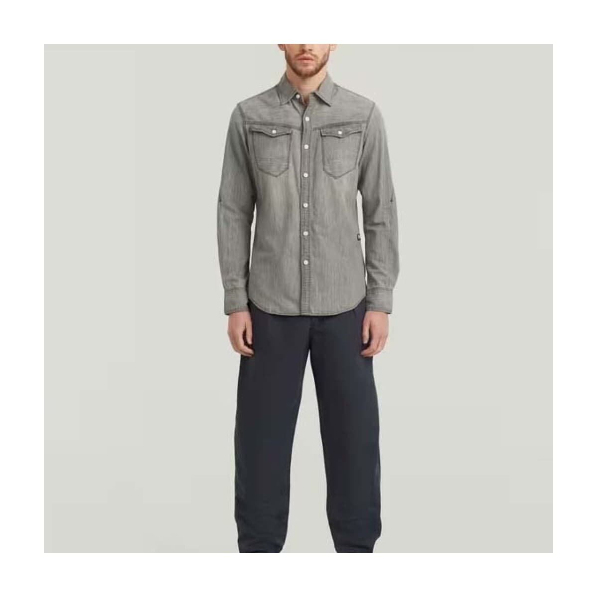 Men's Shirts G-Star Raw Gray