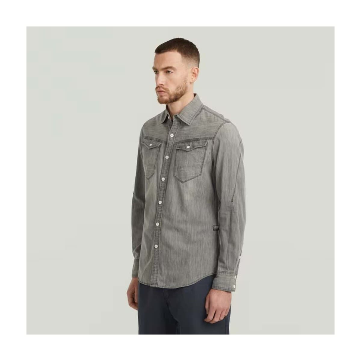 Men's Shirts G-Star Raw Gray