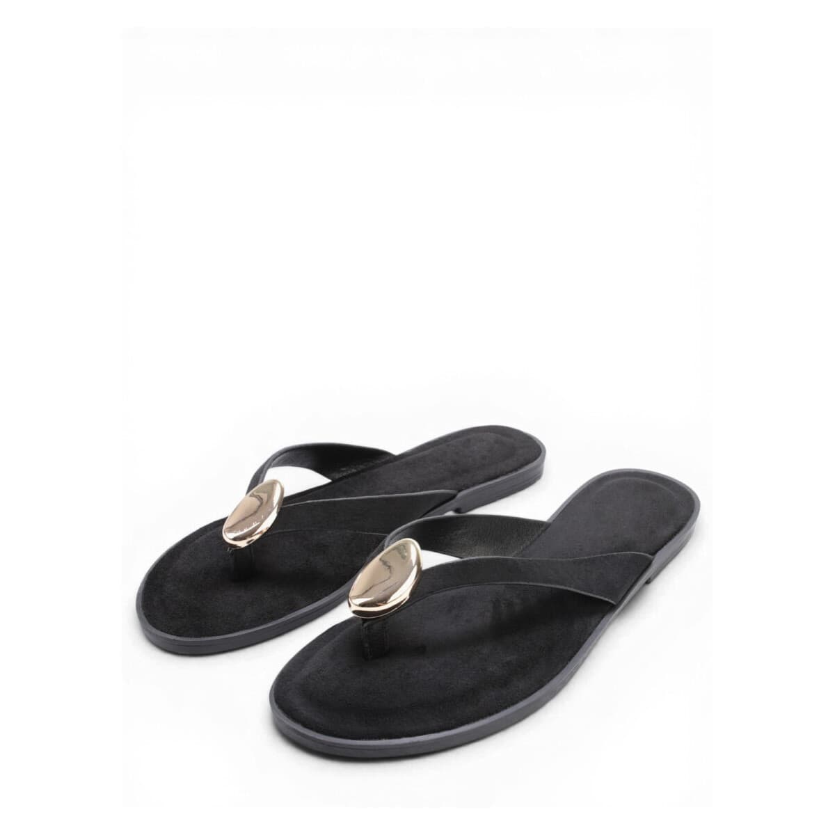 Women's Flip Flops La Modeuse Black