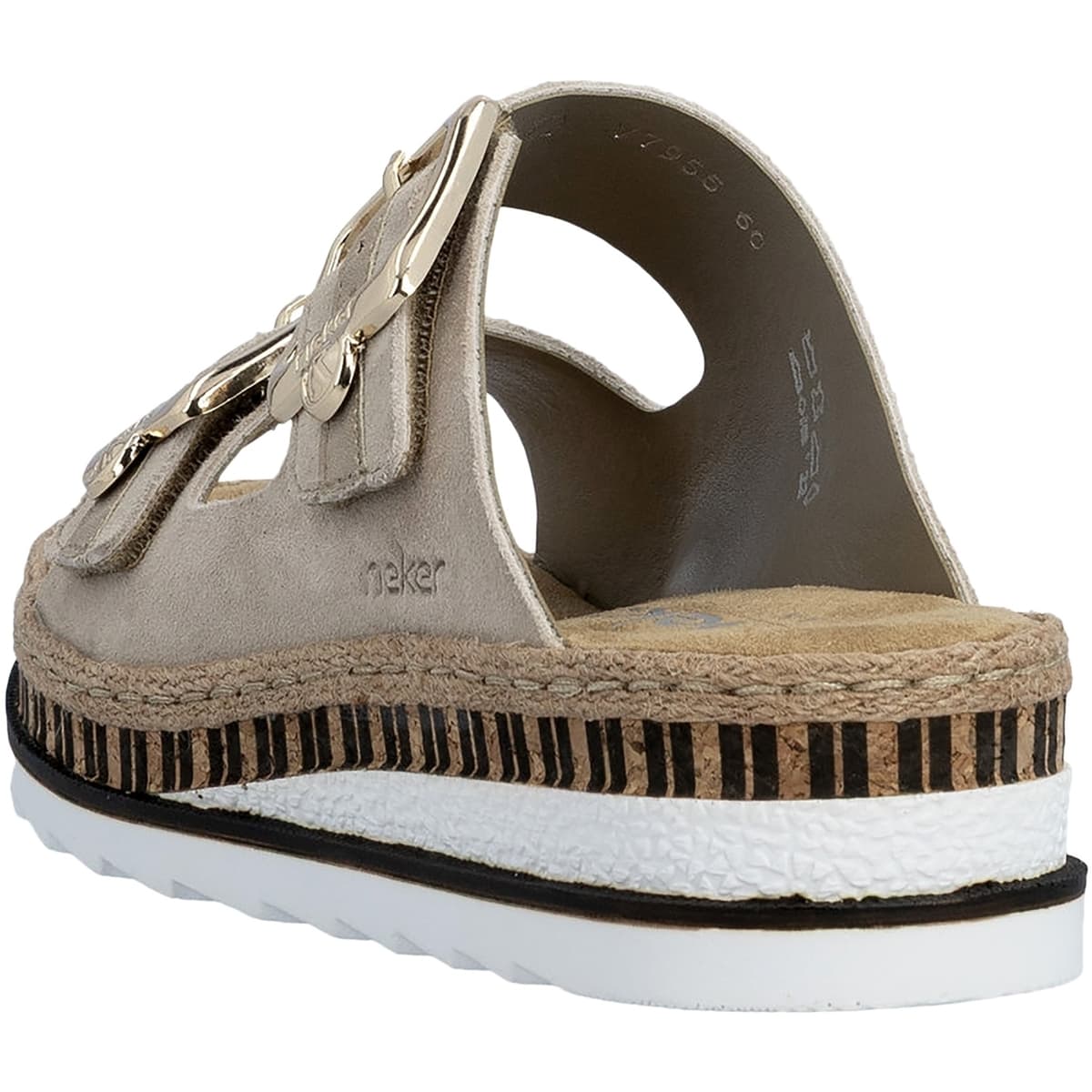 Women's Mules Rieker Beige