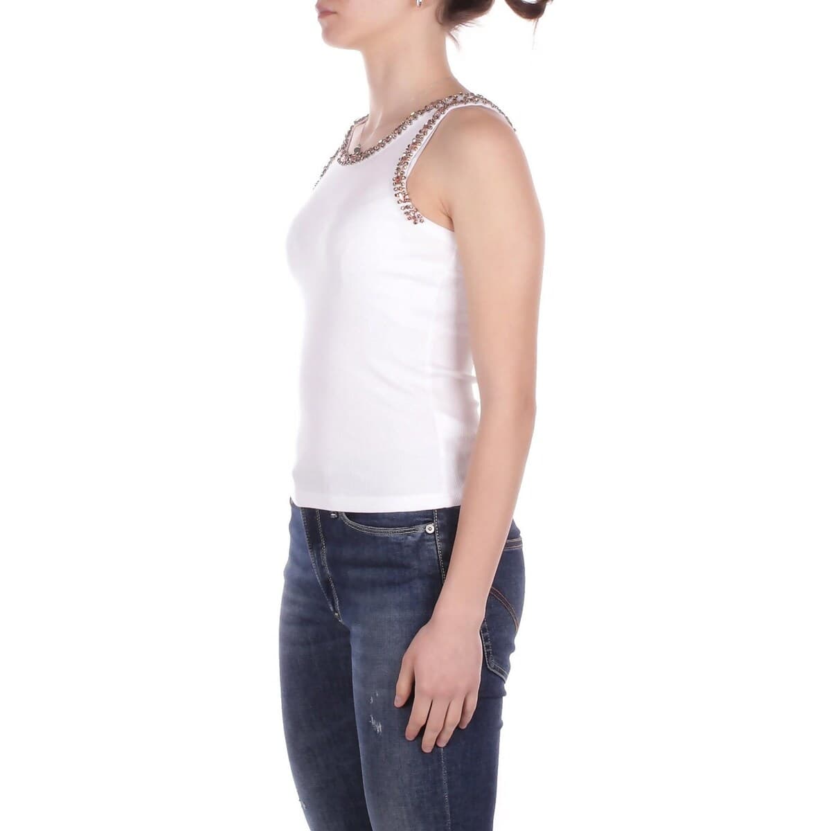 Women's Sleeveless Tops John Richmond White