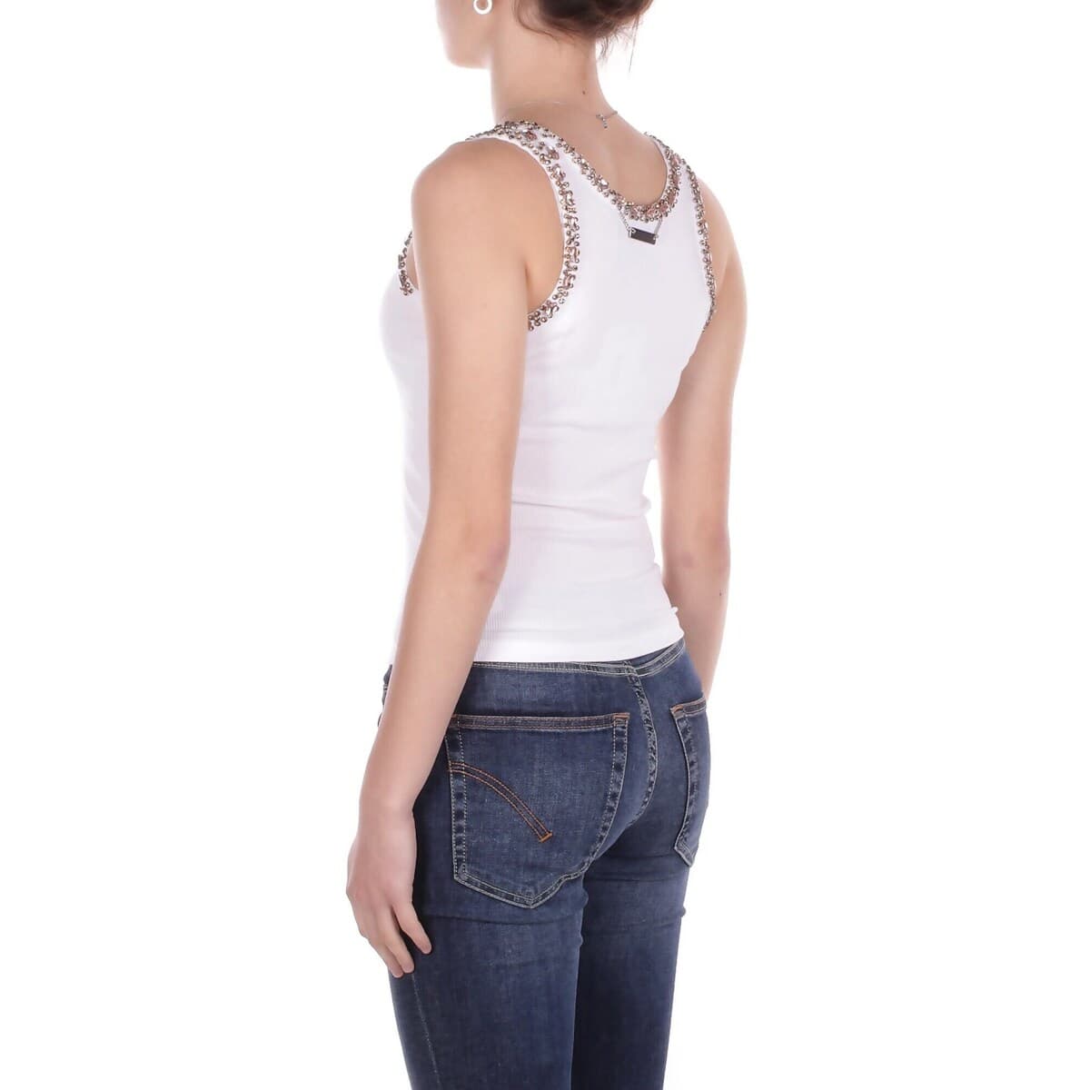 Women's Sleeveless Tops John Richmond White