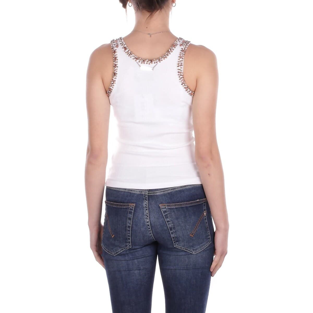 Women's Sleeveless Tops John Richmond White
