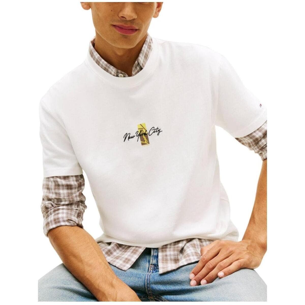 Men's T-Shirts Tommy Hilfiger White