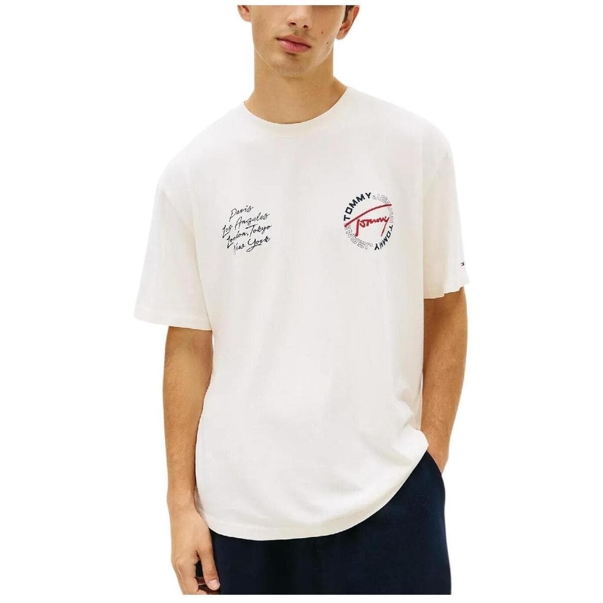 Men's T-Shirts Tommy Hilfiger Beige