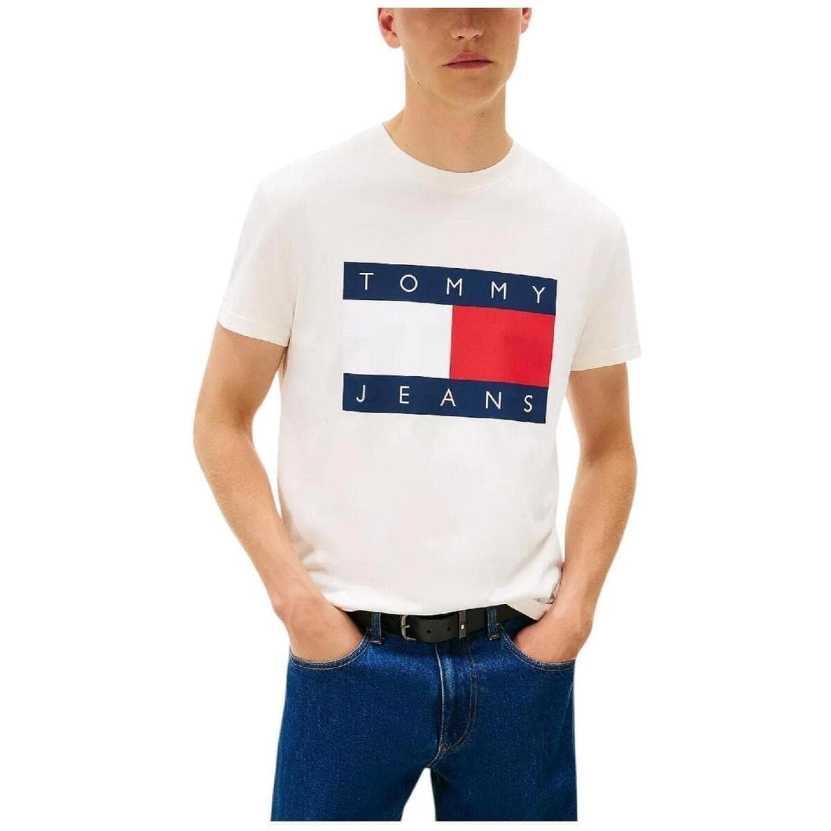 Men's T-Shirts Tommy Hilfiger Beige