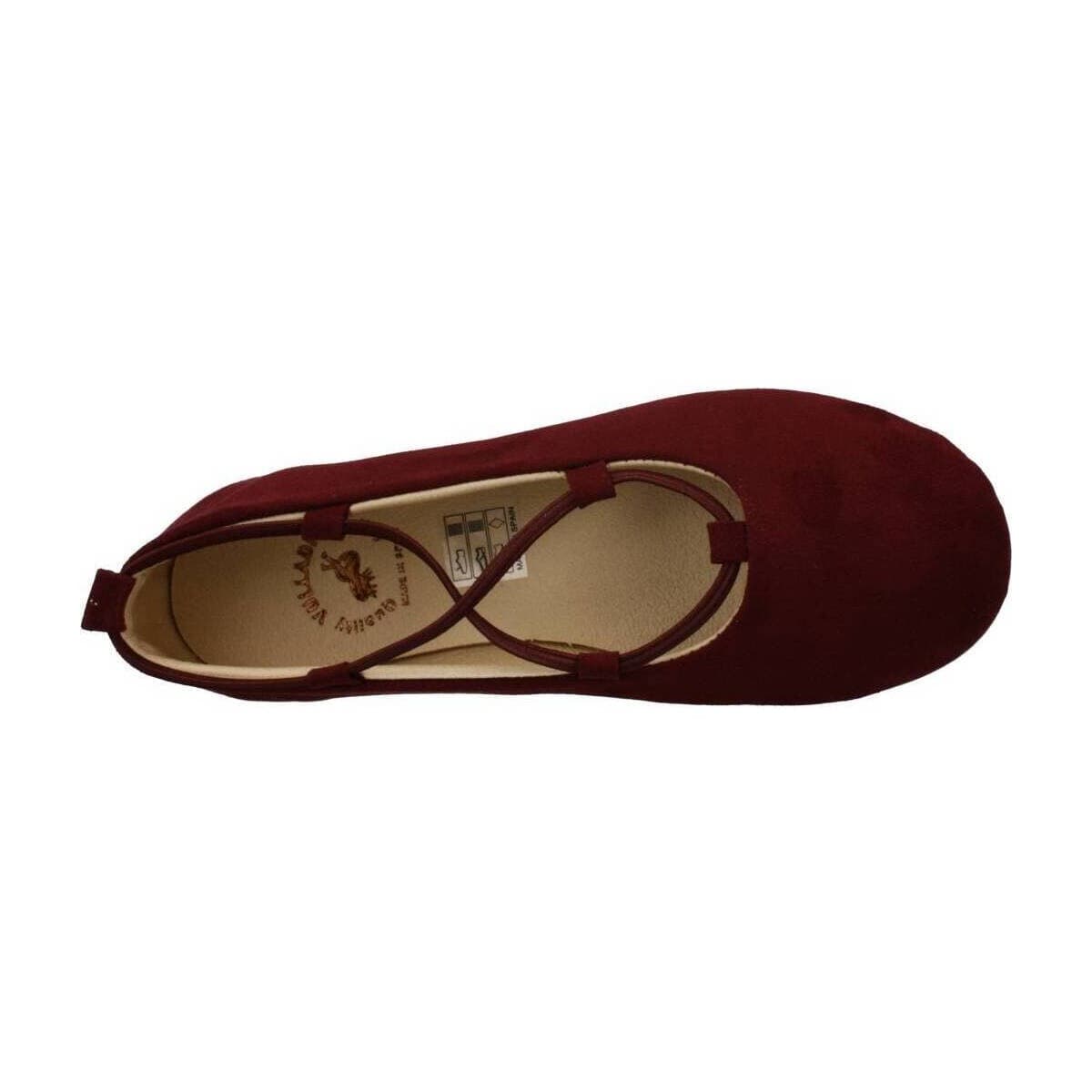 Women's Ballet Flats Vulladi Bordeaux