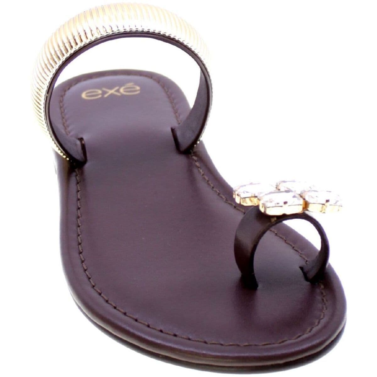 Women's Flip Flops Exé Shoes Brown