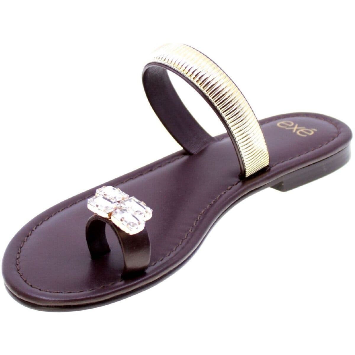 Women's Flip Flops Exé Shoes Brown