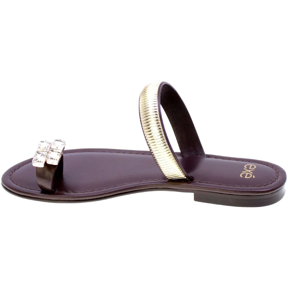 Women's Flip Flops Exé Shoes Brown