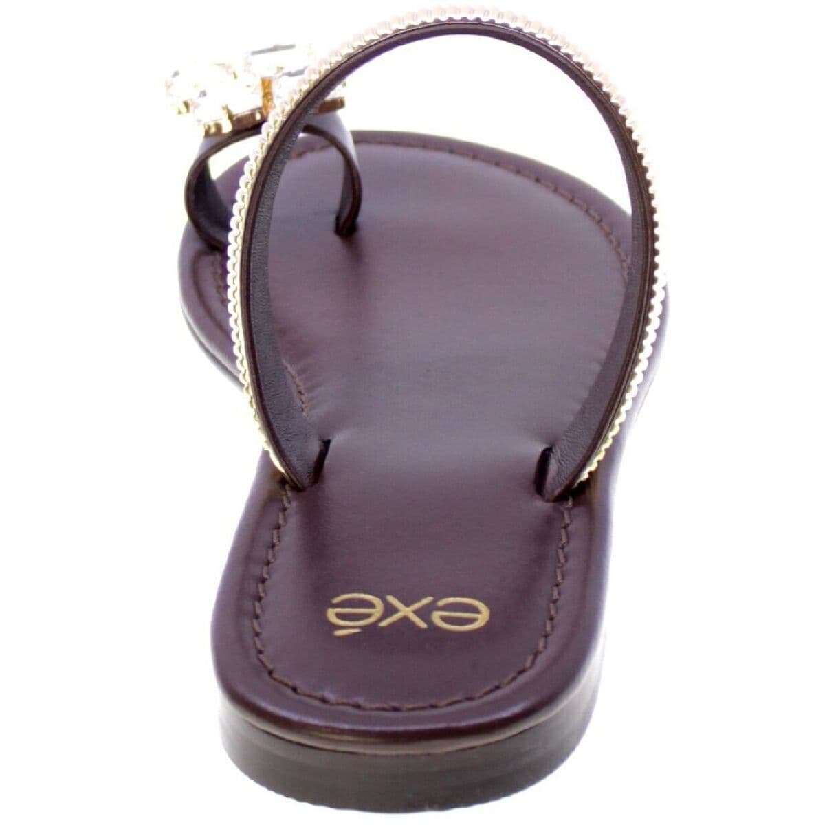 Women's Flip Flops Exé Shoes Brown