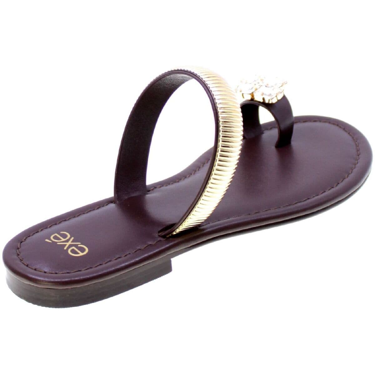 Women's Flip Flops Exé Shoes Brown