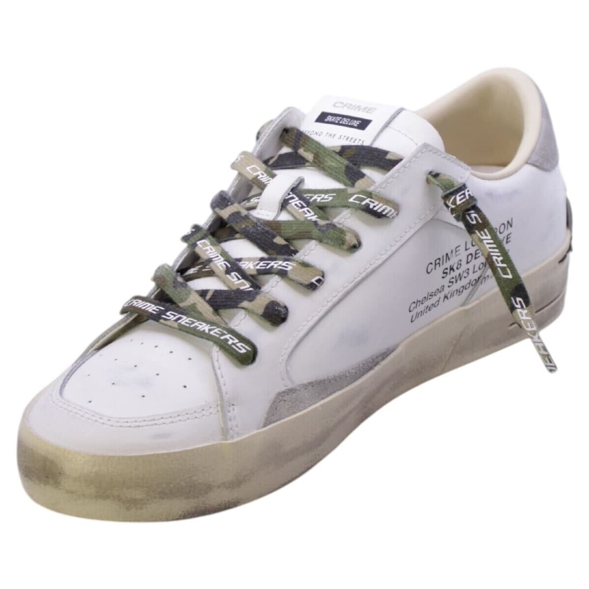 Men's Sneakers Crime London White